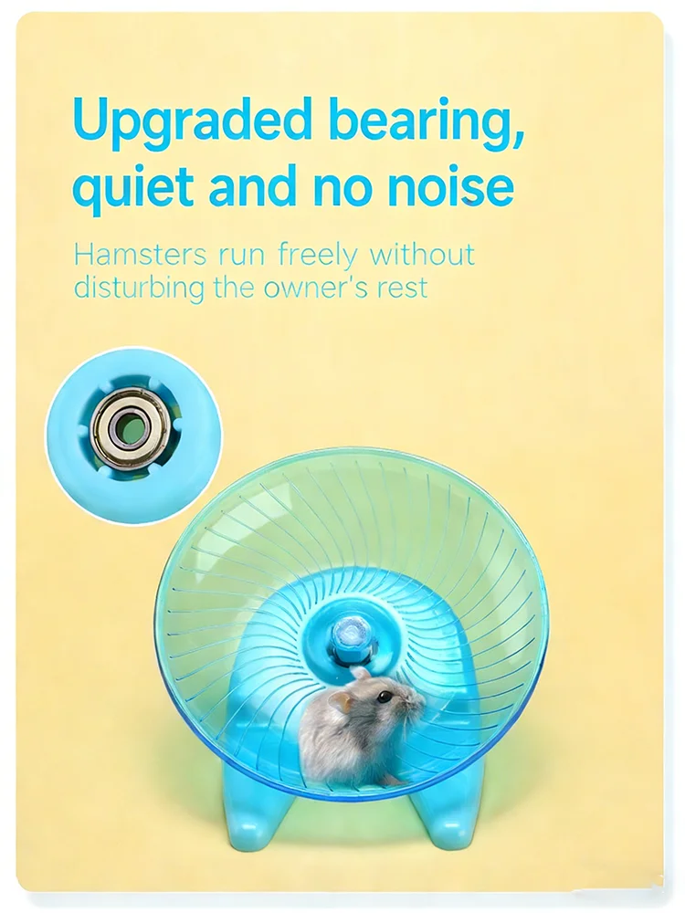 Roda de Exercício para Hamster Silenciosa com Base Estável - Imagem 5