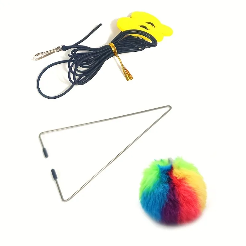 Brinquedo Interativo para Gatos com Bolas Coloridas e Gancho Ajustável - Imagem 6