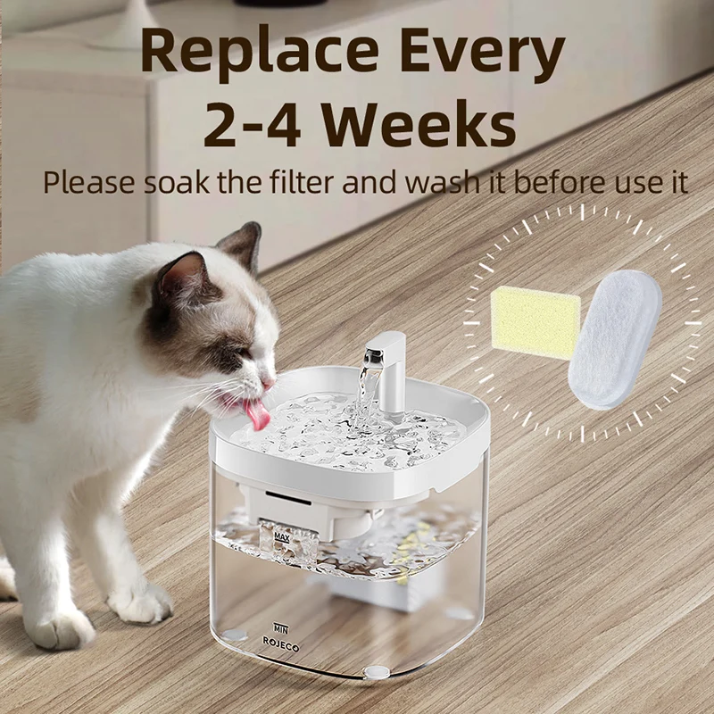 Filtro de Carvão para Fonte de Água Gatos 1.5 L Transparente - Imagem 5