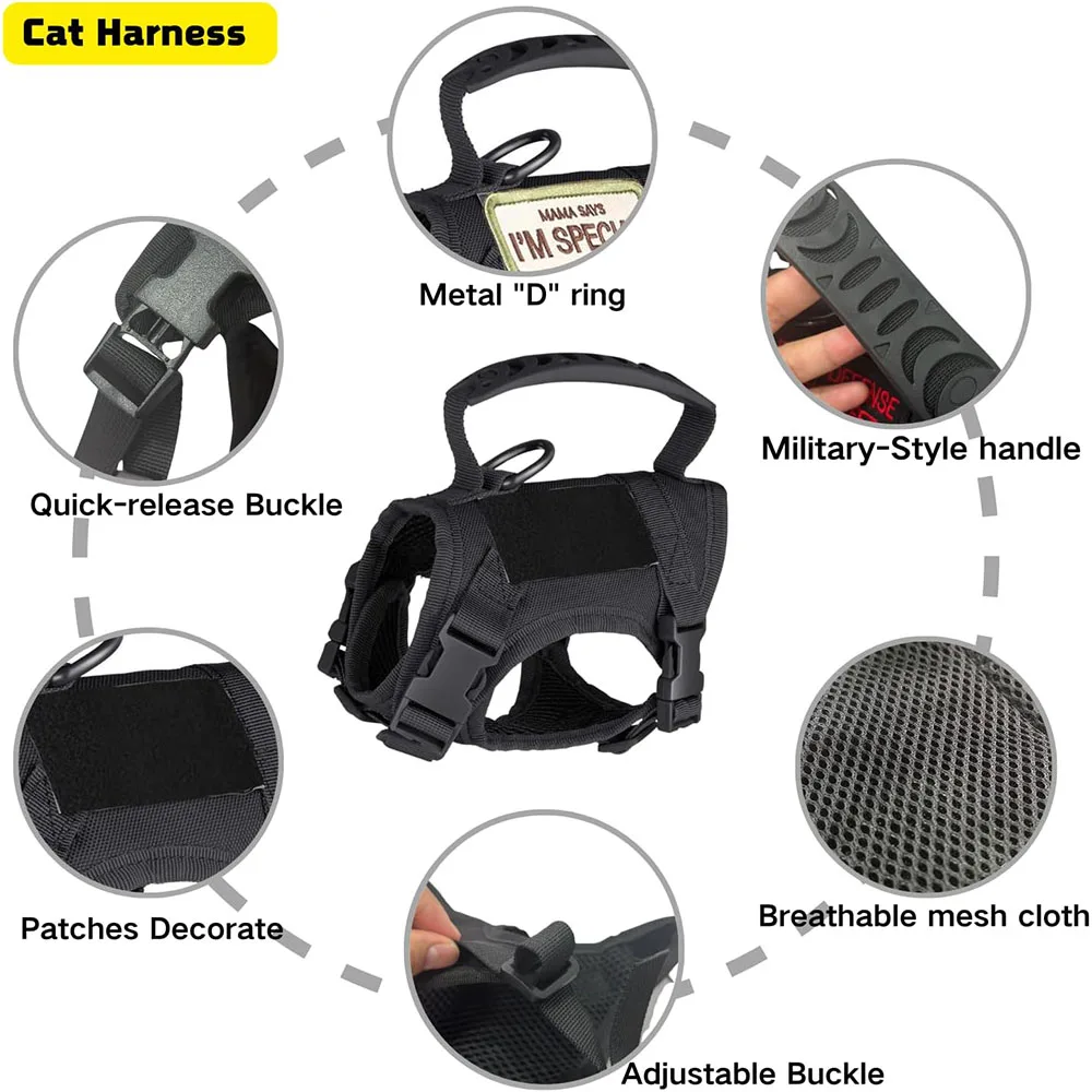 Coleira Tática para Cães e Gatos de Treinamento Ajustável - Imagem 3