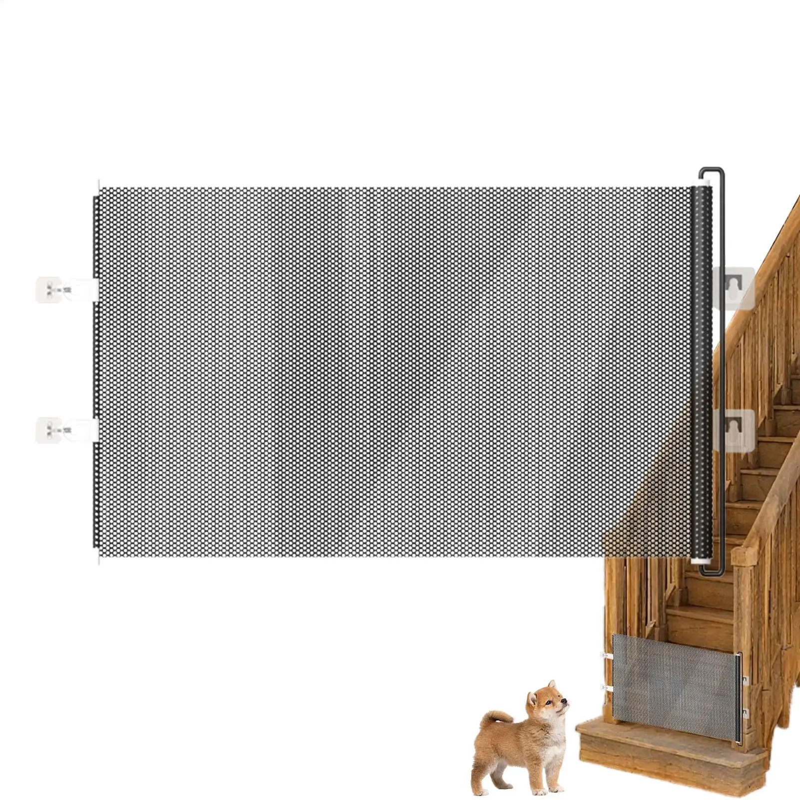 Portão de Segurança Retrátil para Cães em PVC - Imagem 2