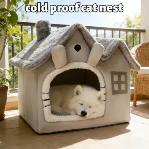 cama dobrável para gatos e cães pequenos