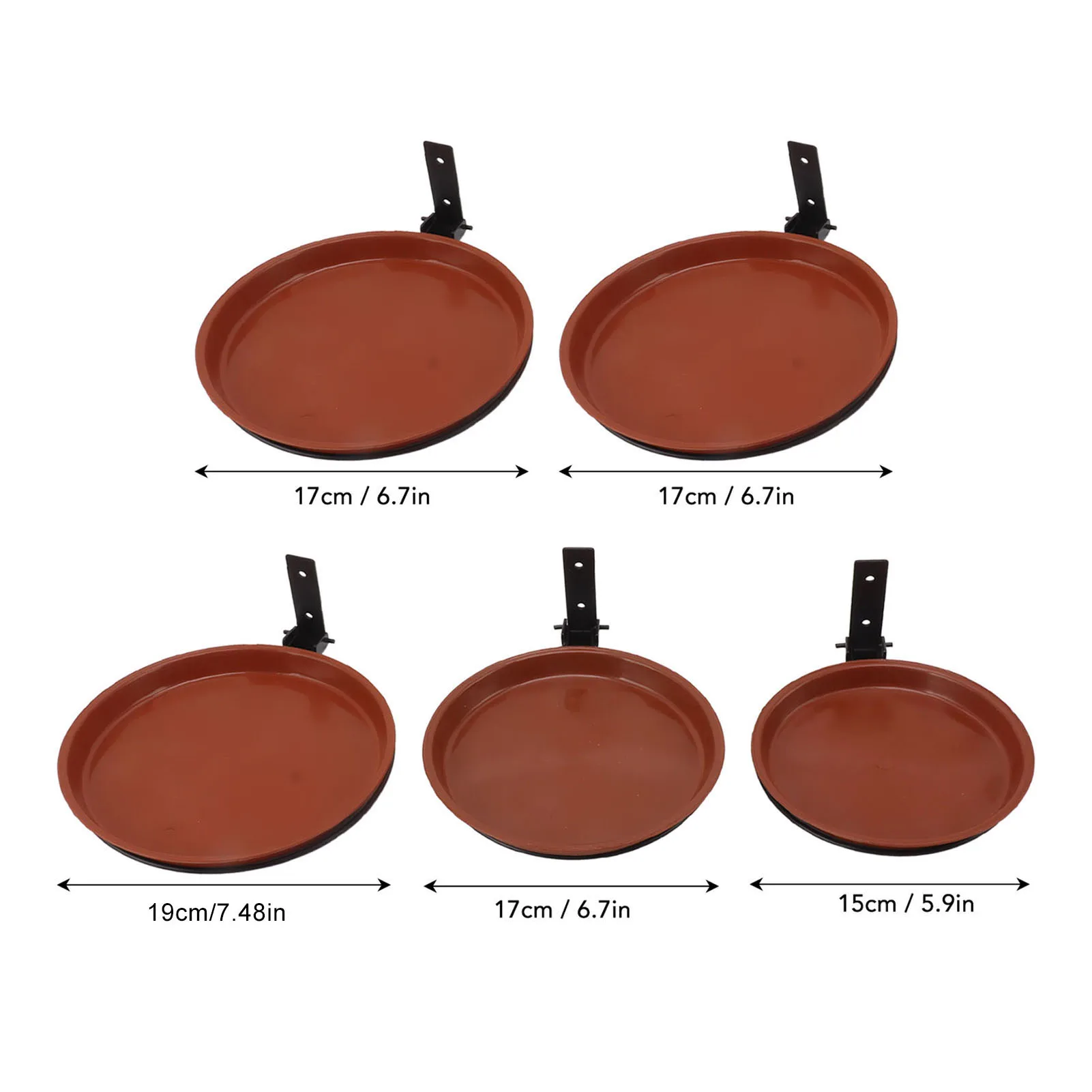 Comedouro Banheira para Pássaros de Plástico com Anel de Metal - Imagem 4