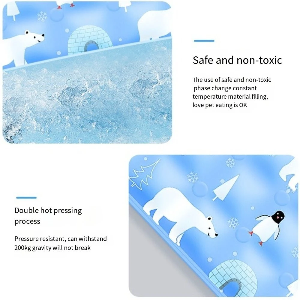 Tapete Refrescante para Cães e Gatos de PVC Dobrável para Viagem - Imagem 2