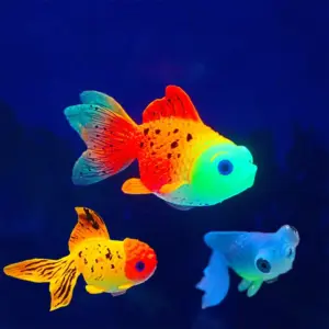 peixe artificial para aquário verde