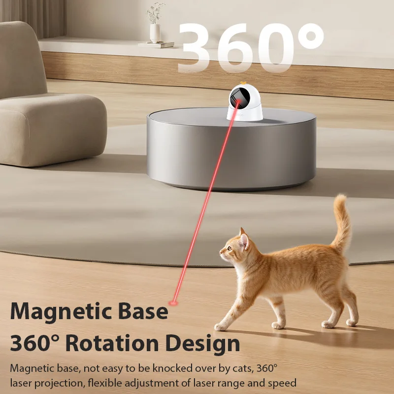 Brinquedo Laser Interativo para Gatos e Cães Ajustável Elétrico - Imagem 4