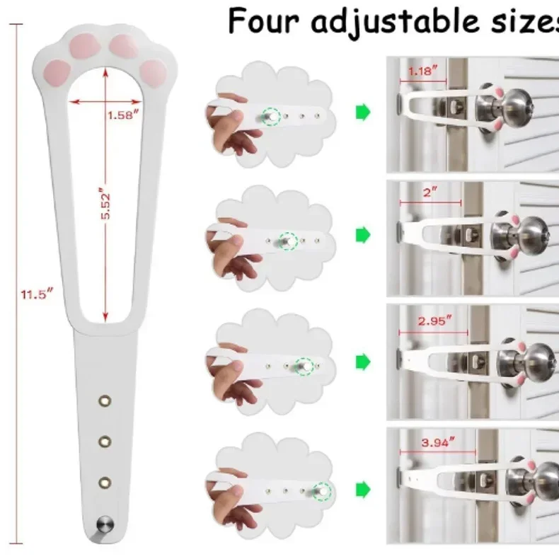 Trava de Porta para Gato Ajustável de ABS de 31 cm - Imagem 6