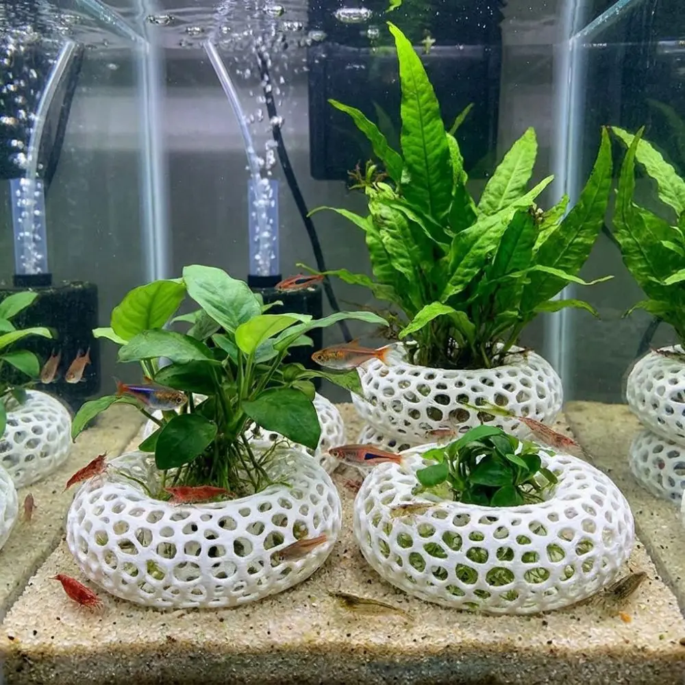 Caverna para Peixes e Camarões de Plástico 10x10x3 cm para Aquário - Imagem 5