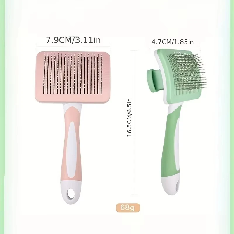 Escova Removedora de Pelos para Cães e Gatos com Pente Slicker - Imagem 5