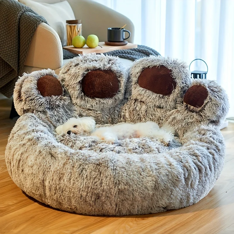 Cama Sofá para Cães e Gatos Formato Pata de Urso - Image 5