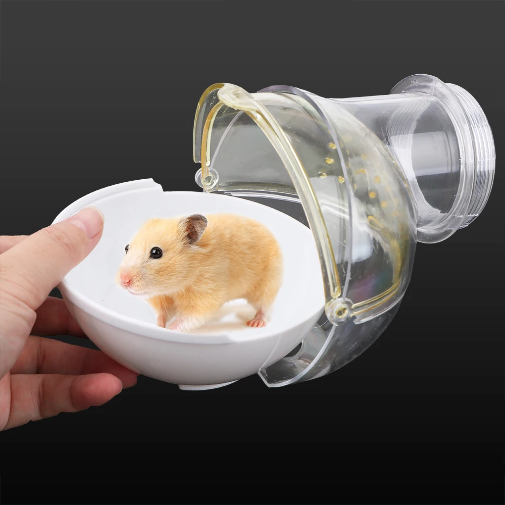Caixa de Banho para Hamster de Acrílico Transparente 15x13x5,7cm - Imagem 5