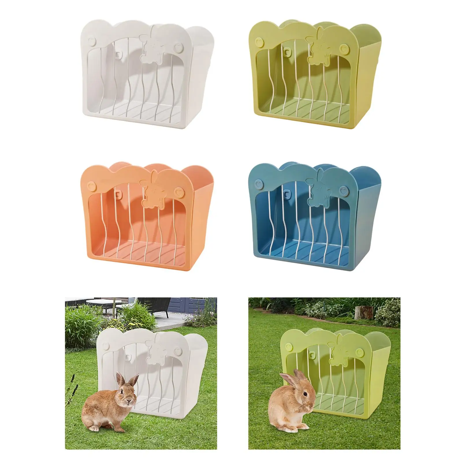 Alimentador de Feno para Coelhos e Roedores com Menos Resíduos - Imagem 4