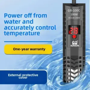 aquecedor submersível para aquário com termostato