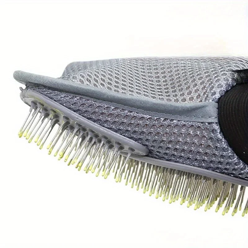 Luva Removedora de Pelos para Cães e Gatos com Pontas de Massagem 24x18,5cm - Imagem 2