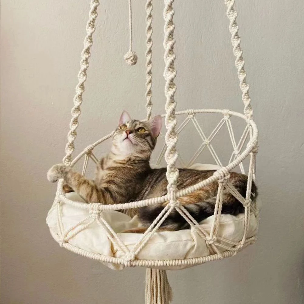 rede para gatos de algodão
