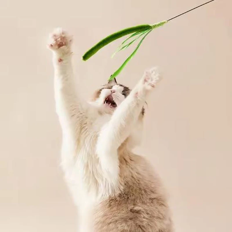 Brinquedo Varinha para Gatos Pluma e Arame Flexível - Image 2