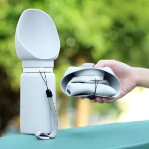 garrafa de água dobrável para cães