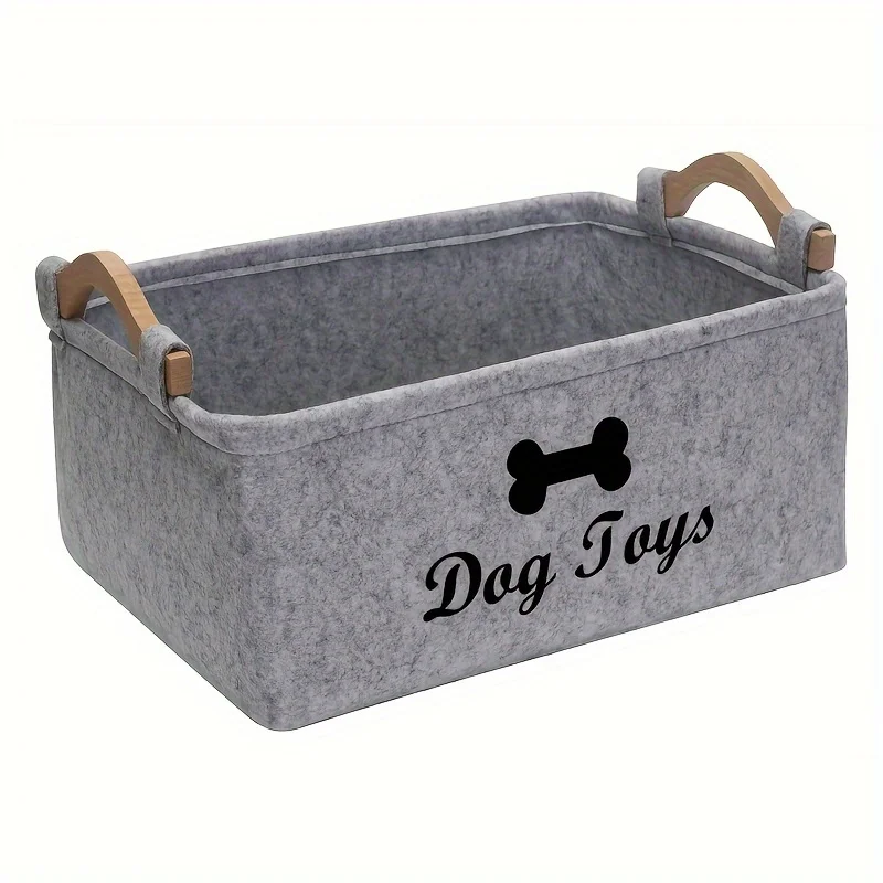 Caixa Organizadora para Brinquedos de Cães e Gatos de Feltro - Imagem 3