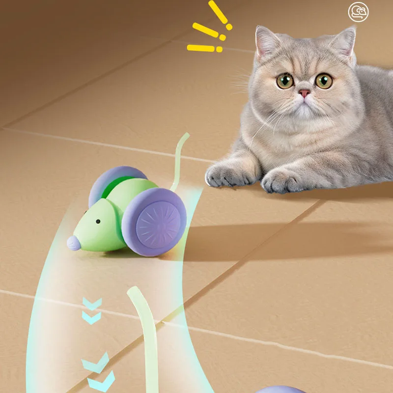 Brinquedo Interativo para Gatos Carro Elétrico Recarregável - Imagem 2