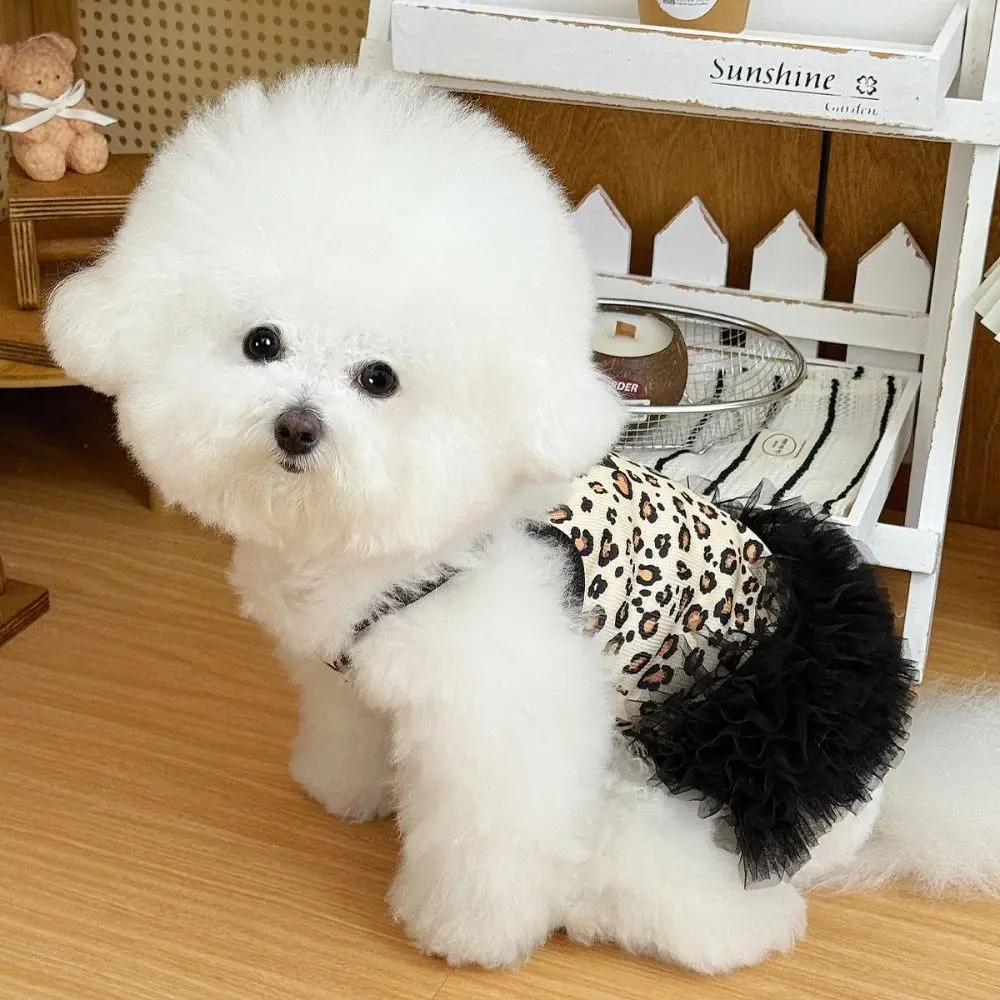 Vestido para Cães e Gatos Pequenos de Poliéster Leve para Verão - Imagem 3