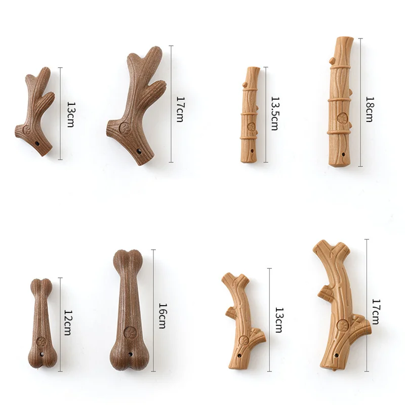 Brinquedo de Madeira para Cães com Formato de Osso para Mastigar - Imagem 5