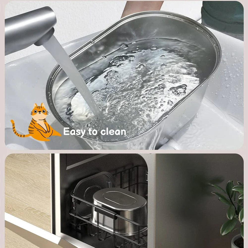 Fonte de Água para Cães e Gatos de Aço Inox 3.2 L Ultra Silenciosa - Imagem 3