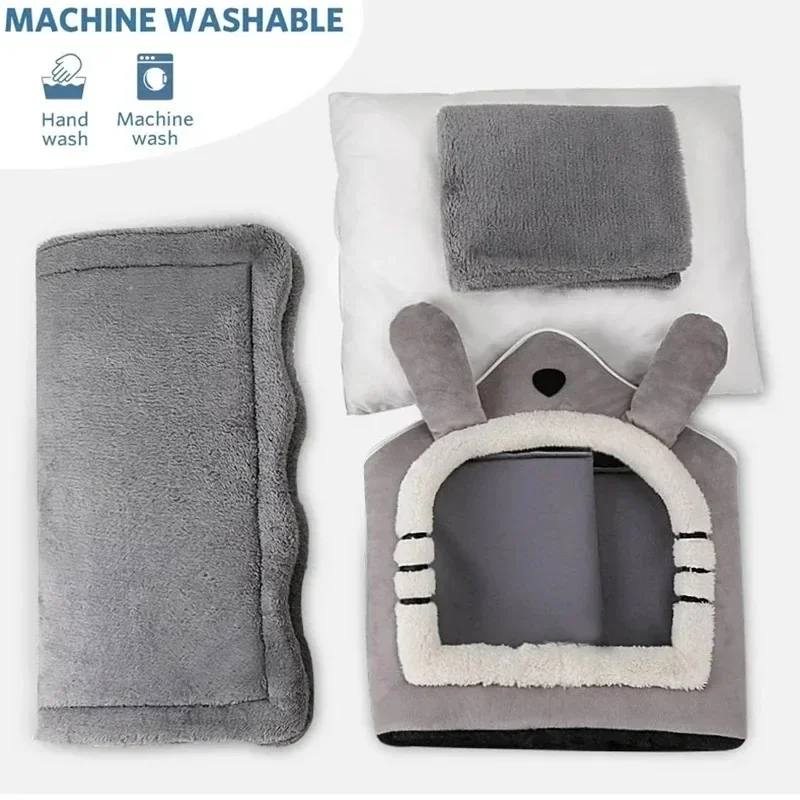 Cama Tenda para Gatos e Cães Pequenos com Almofada Removível e Lavável - Image 6