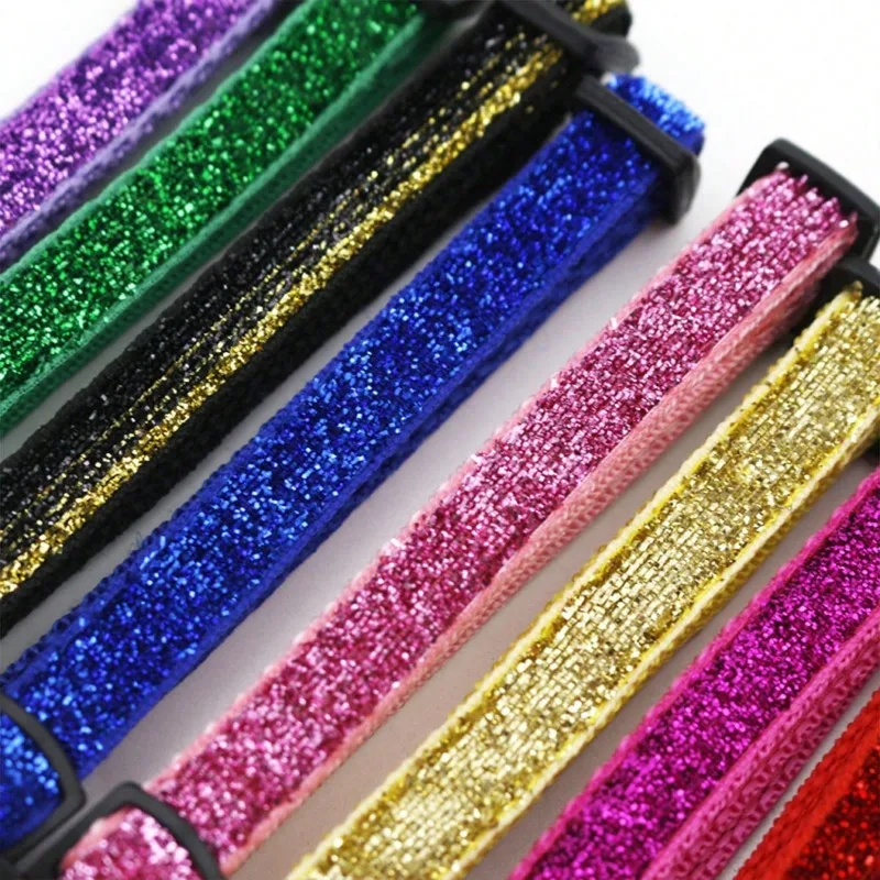 Coleira para Gato com Glitter e Placa de Identificação Personalizada - Image 3