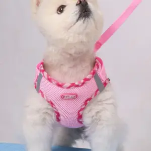 coleira peitoral ajustável para cães