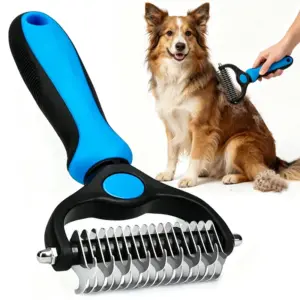 escova removedora de subpelo para cães e gatos