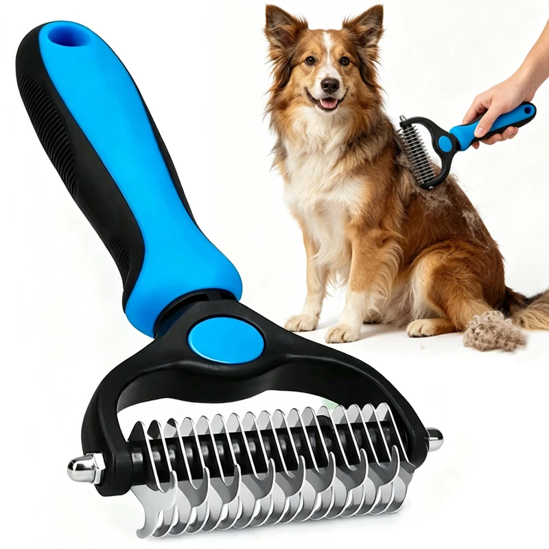 escova removedora de subpelo para cães e gatos