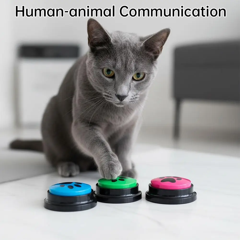 Botão de Comunicação para Cães e Gatos com Gravação de Voz de 30 Segundos - Imagem 5