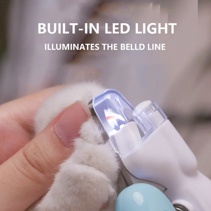 Cortador de Unhas LED para Pets com Luz e Cabo Antiderrapante - Imagem 2