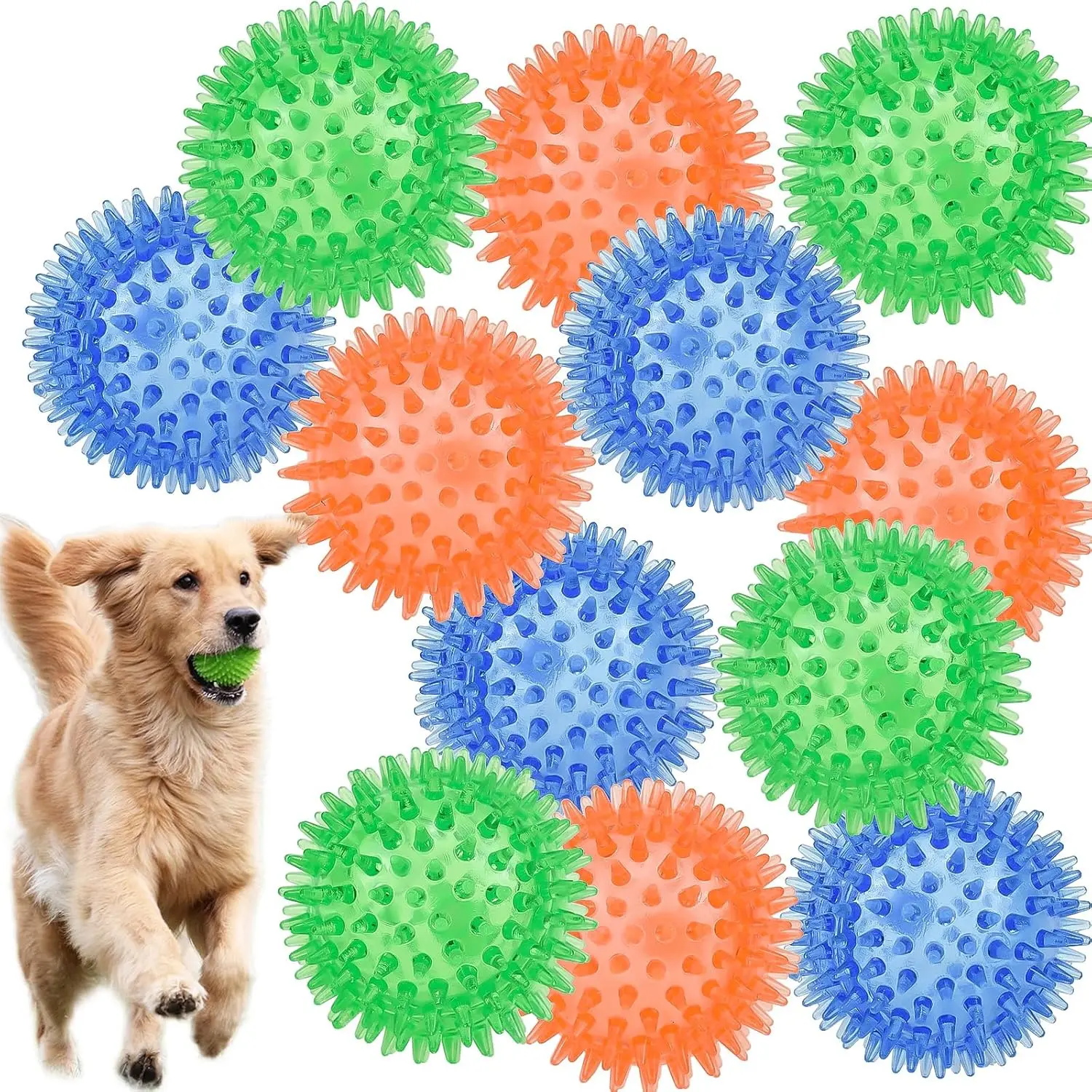 Bola para Cães com Apito e Textura Espetada Tamanho S - Imagem 6