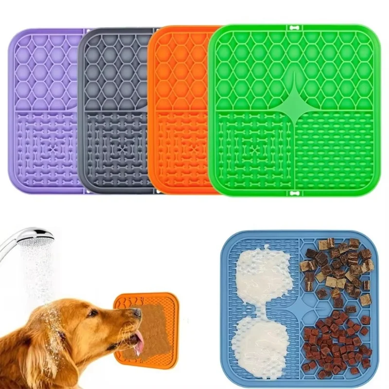 Tapete de Silicone para Lamber para Cães com Ventosa - Imagem 2