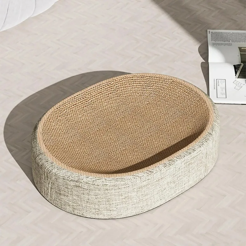 Cama Arranhador para Gatos de Sisal Oval para Descanso e Brincadeira - Imagem 5