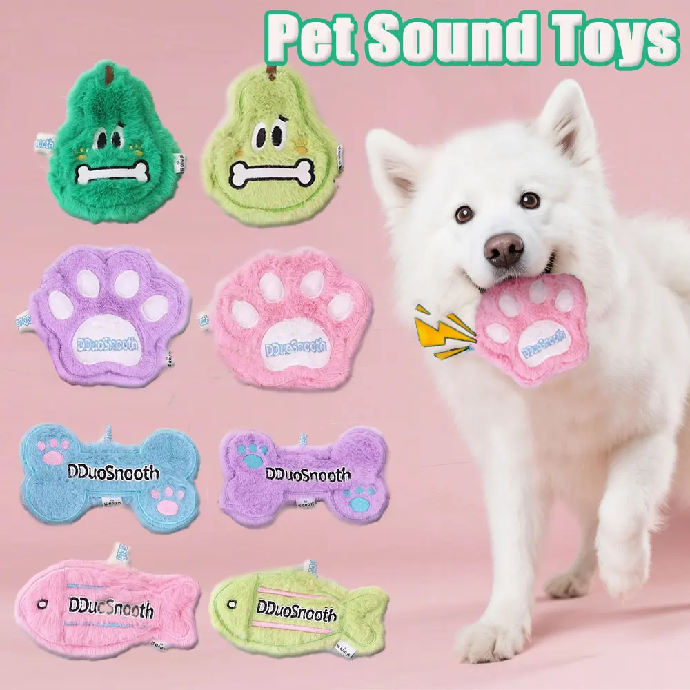 brinquedos sonoros de pelúcia para cães e gatos