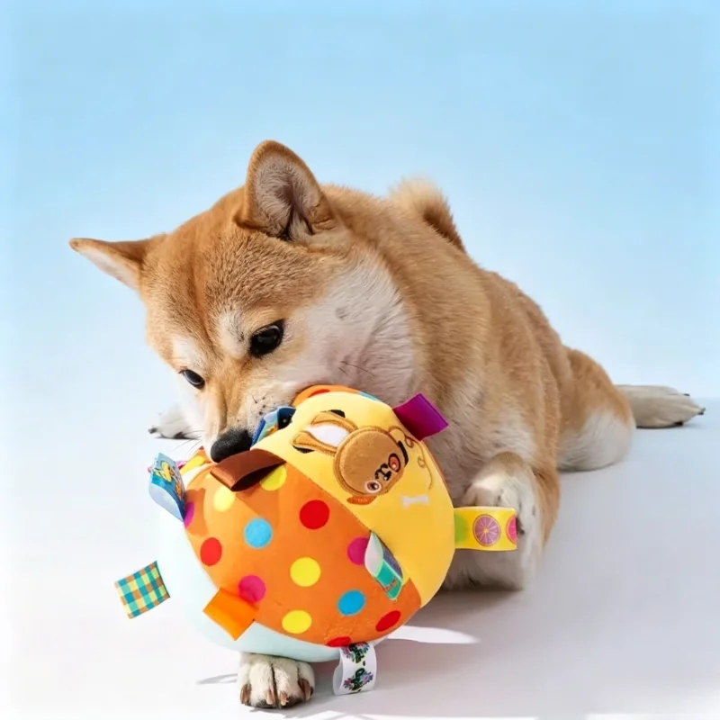 Brinquedo de Pelúcia para Cães com Fitas Coloridas - Imagem 4