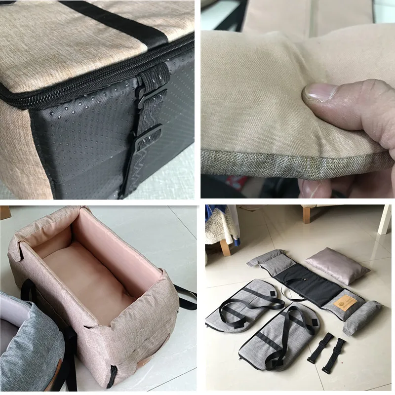 Cama de Carro Portátil para Cães Pequenos e Gatos com Capa Lavável - Imagem 5