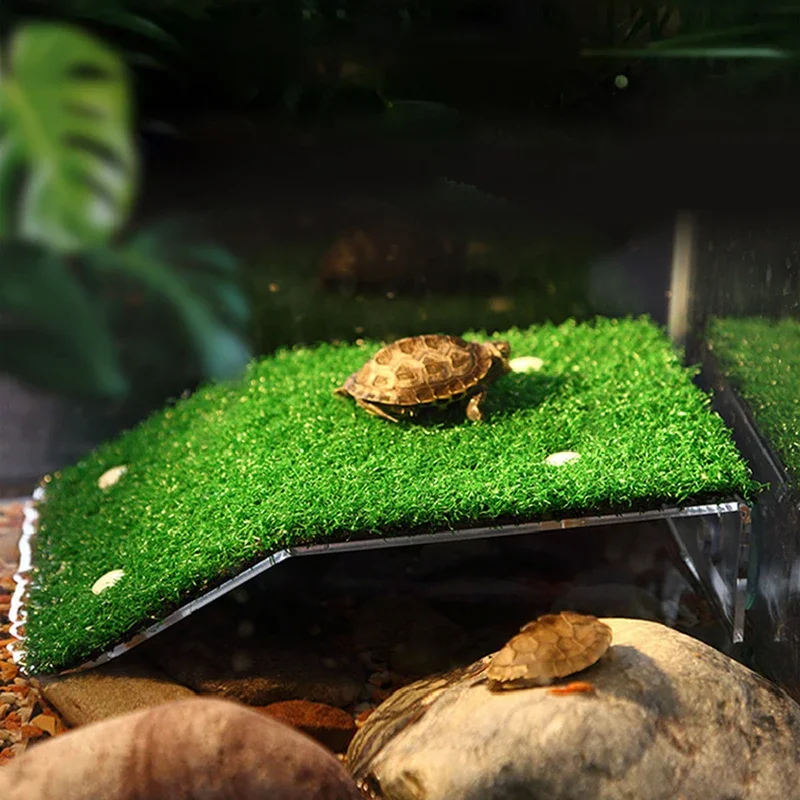 Plataforma Flutuante para Tartaruga com Rampa de Grama e Ventosas - Image 2