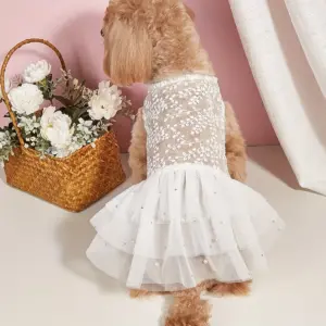 vestido de malha para cães e gatos