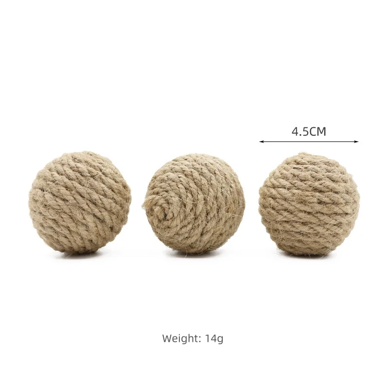 Bola de Sisal para Gatos com Sino Interno 4,5 cm - Imagem 6
