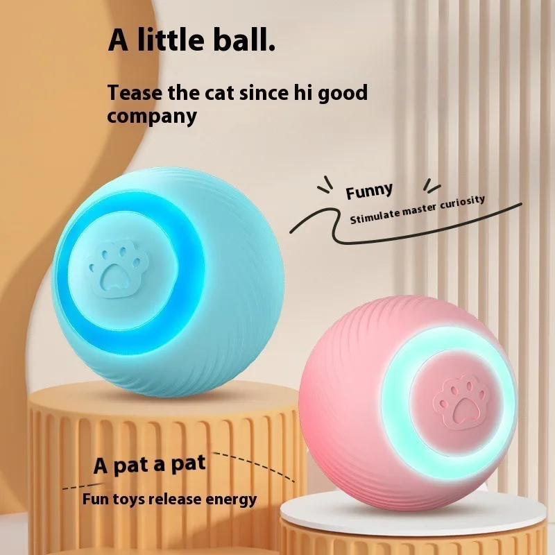 Bola Interativa para Gatos Recarregável USB com Auto-Movimento - Imagem 2