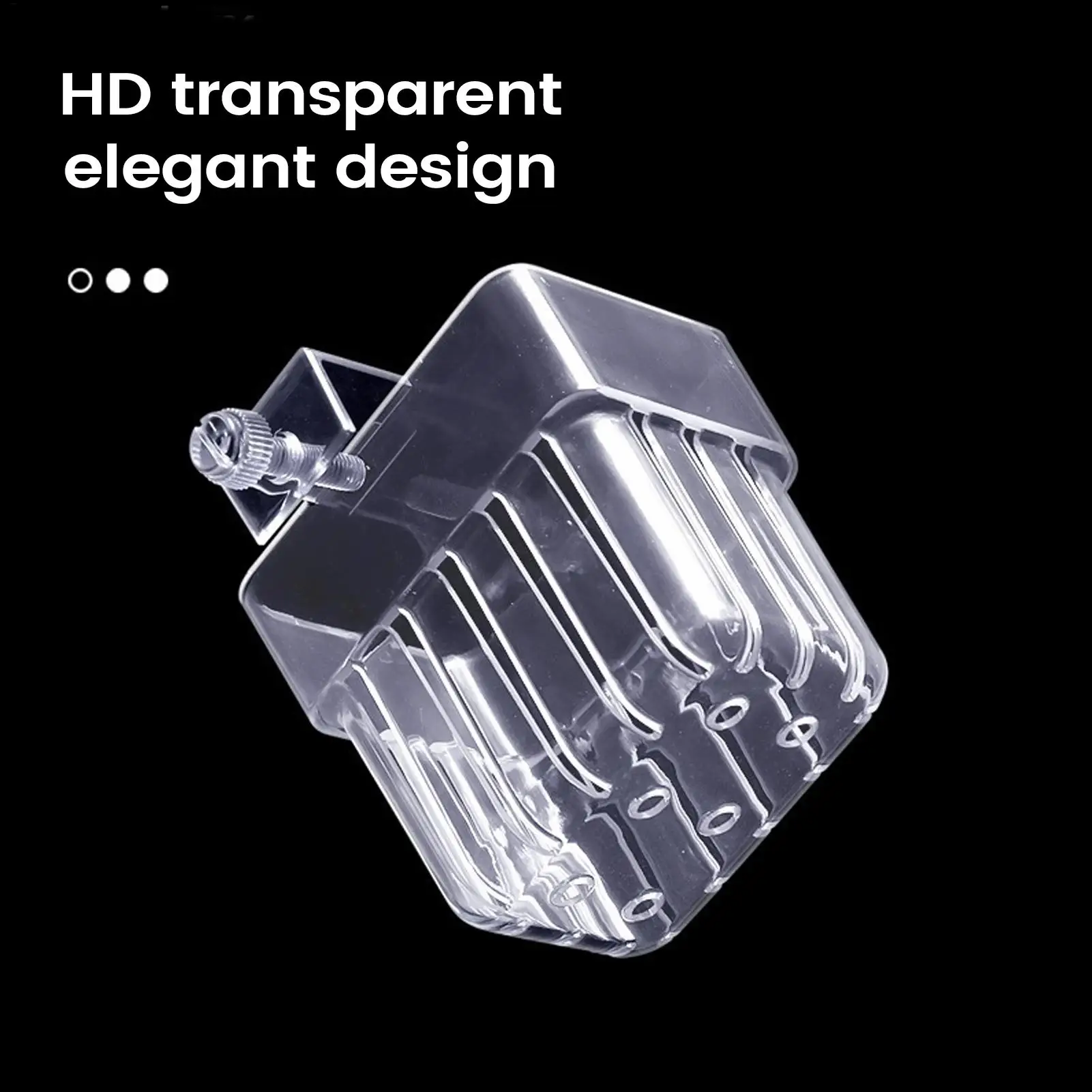 Suporte de Planta para Aquário Transparente com Trava de Botão - Imagem 4