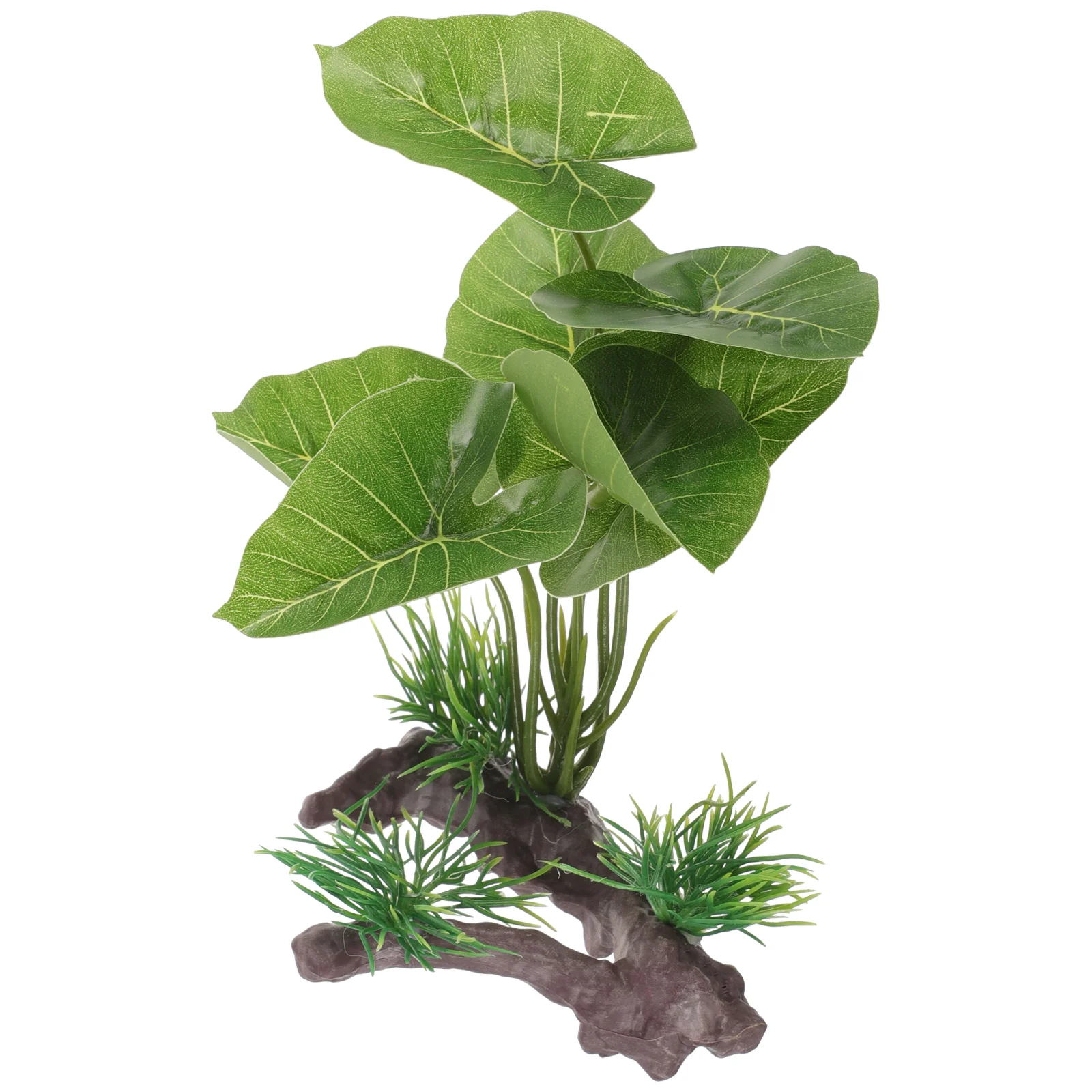 Planta Artificial para Aquário de Plástico 15 cm com Base Estável - Imagem 6
