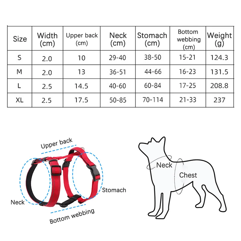 Peitoral para Cães Husky Colete Refletivo de Nylon - Image 6