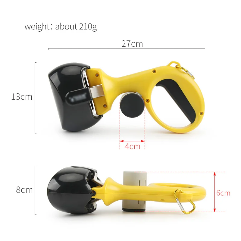 Scooper Portátil para Cães e Gatos de Plástico 27x13 cm para Limpeza - Imagem 5