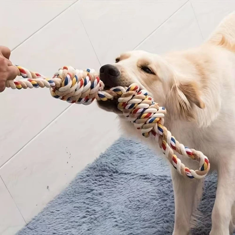 Brinquedo de Corda para Cães de Algodão Natural 45 cm Resistente - Imagem 2