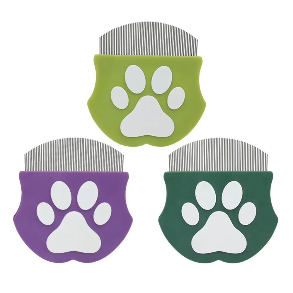 Pente para Pulgas para Cães e Gatos com Dentes Densos e Design Curvo - Imagem 6