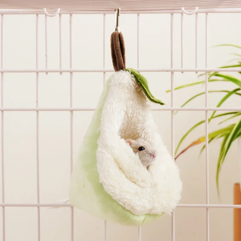 Ninho de Pelúcia para Hamster e Pássaros com Decoração Suspensa - Image 2